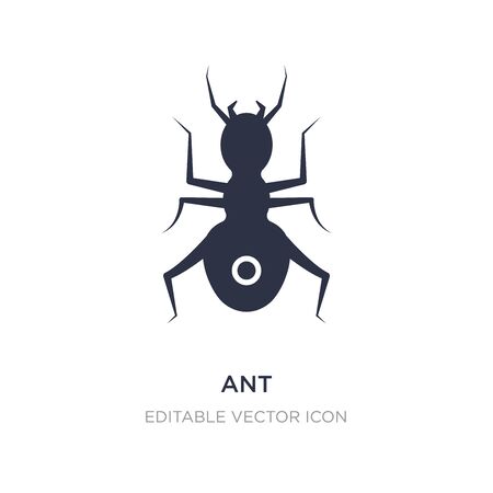 ant icon on white background. Simple element illustration from Animals concept. ant icon symbol design.のイラスト素材