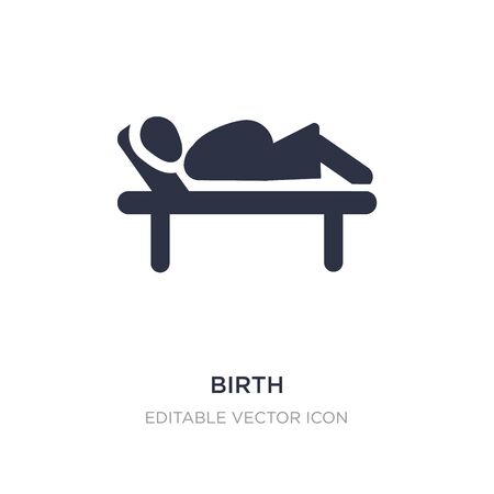 birth icon on white background. Simple element illustration from People concept. birth icon symbol design.のイラスト素材