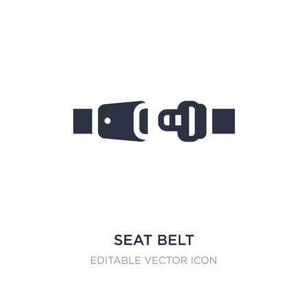 seat belt icon on white background. Simple element illustration from Security concept. seat belt icon symbol design.のイラスト素材