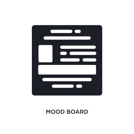 mood board isolated icon. simple element illustration from technology concept icons. mood board editable logo sign symbol design on white background. can be use for web and mobileのイラスト素材