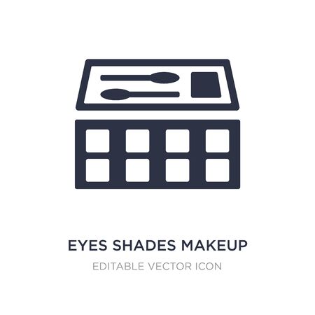 eyes shades makeup icon on white background. Simple element illustration from General concept. eyes shades makeup icon symbol design.のイラスト素材