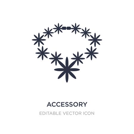 accessory icon on white background. Simple element illustration from Fashion concept. accessory icon symbol design.のイラスト素材