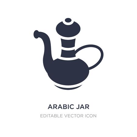 arabic jar icon on white background. Simple element illustration from Other concept. arabic jar icon symbol design.のイラスト素材