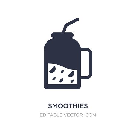 smoothies icon on white background. Simple element illustration from Food concept. smoothies icon symbol design.のイラスト素材
