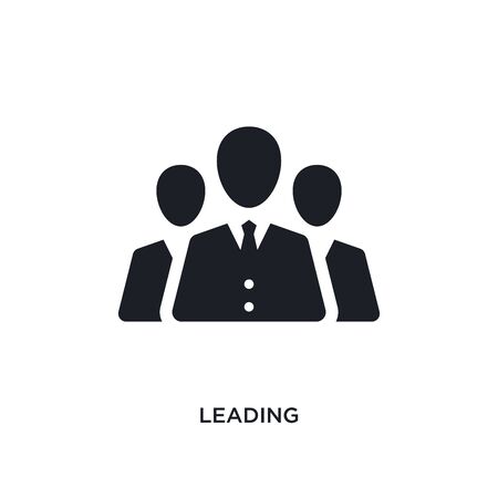 leading isolated icon. simple element illustration from technology concept icons. leading editable logo sign symbol design on white background. can be use for web and mobileのイラスト素材
