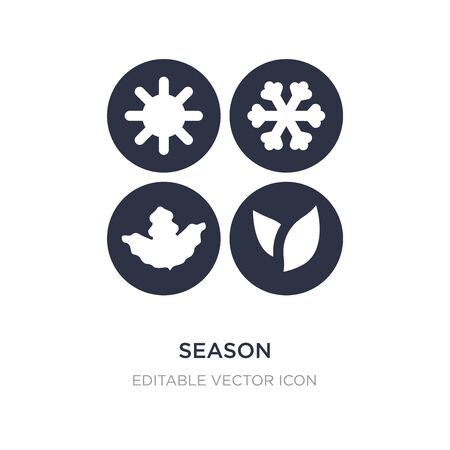 season icon on white background. Simple element illustration from Nature concept. season icon symbol design.のイラスト素材