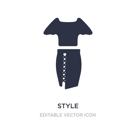 style icon on white background. Simple element illustration from Fashion concept. style icon symbol design.のイラスト素材