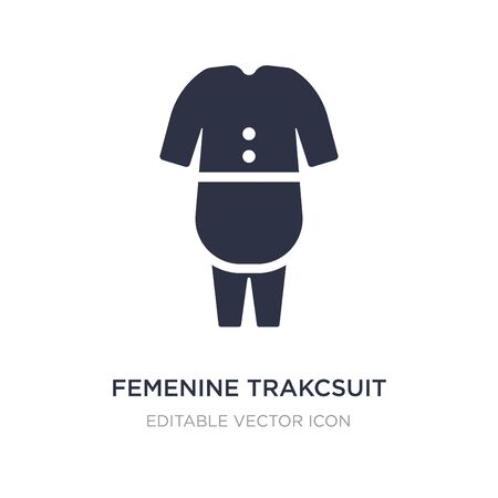 femenine trakcsuit icon on white background. Simple element illustration from Fashion concept. femenine trakcsuit icon symbol design.のイラスト素材