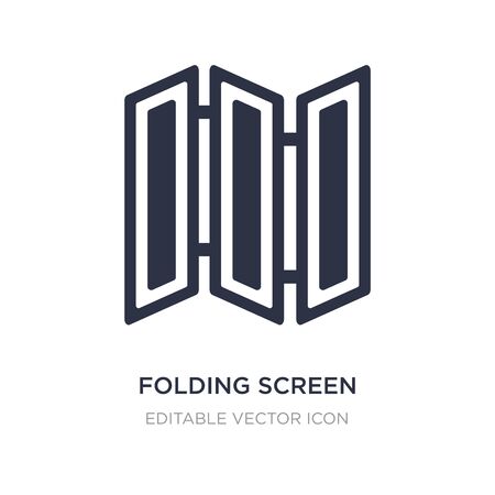folding screen icon on white background. Simple element illustration from Furniture and household concept. folding screen icon symbol design.のイラスト素材