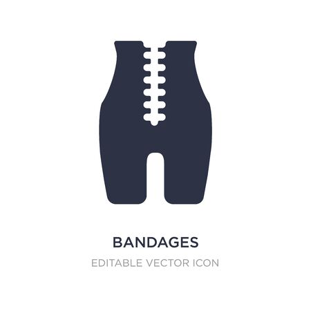 bandages icon on white background. Simple element illustration from Fashion concept. bandages icon symbol design.のイラスト素材