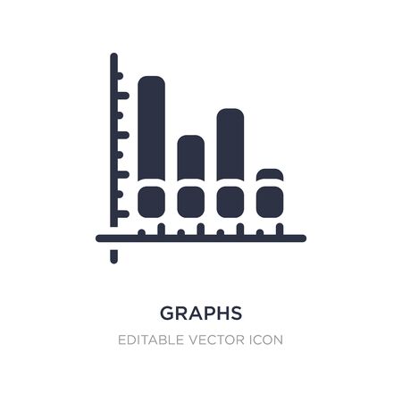 graphs icon on white background. Simple element illustration from Business concept. graphs icon symbol design.のイラスト素材