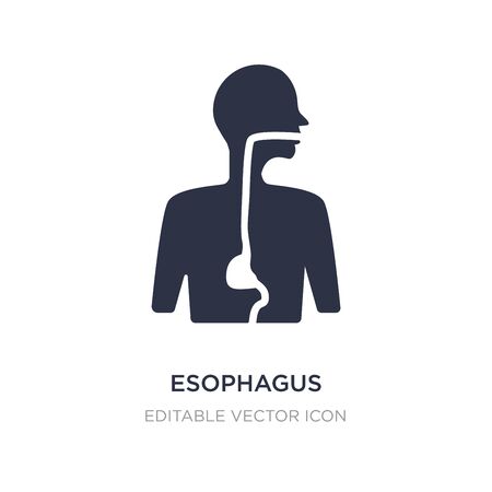 esophagus icon on white background. Simple element illustration from Medical concept. esophagus icon symbol design.のイラスト素材