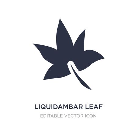 liquidambar leaf icon on white background. Simple element illustration from Nature concept. liquidambar leaf icon symbol design.のイラスト素材