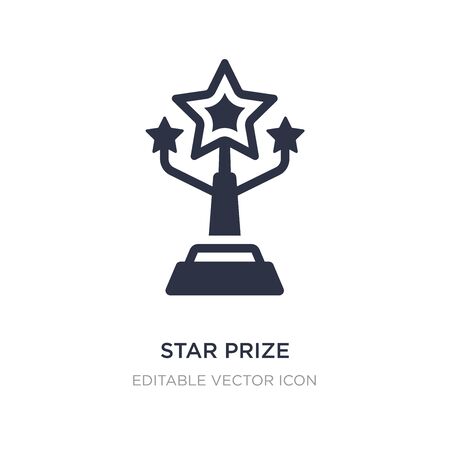 star prize icon on white background. Simple element illustration from Other concept. star prize icon symbol design.のイラスト素材
