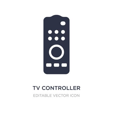 tv controller icon on white background. Simple element illustration from Computer concept. tv controller icon symbol design.のイラスト素材