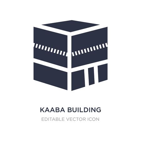 kaaba building icon on white background. Simple element illustration from Monuments concept. kaaba building icon symbol design.のイラスト素材