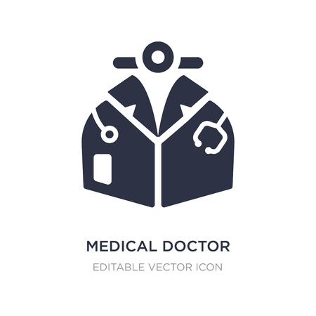 medical doctor specialist icon on white background. Simple element illustration from Medical concept. medical doctor specialist icon symbol design.のイラスト素材