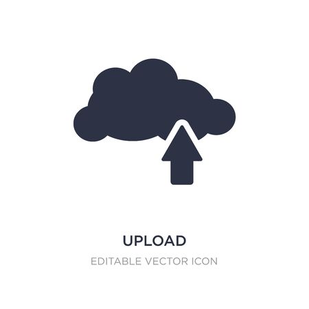 upload icon on white background. Simple element illustration from Weather concept. upload icon symbol design.のイラスト素材