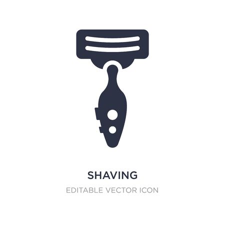 shaving icon on white background. Simple element illustration from Beauty concept. shaving icon symbol design.のイラスト素材