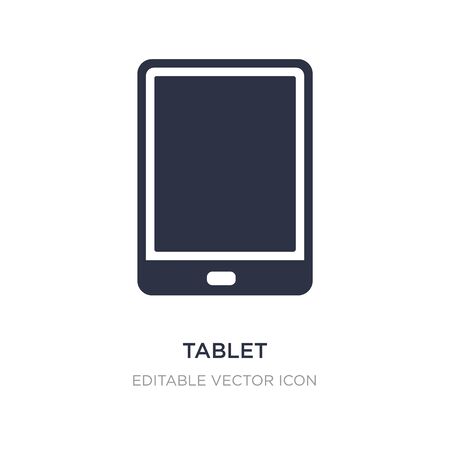 tablet electronic device icon on white background. Simple element illustration from Computer concept. tablet electronic device icon symbol design.のイラスト素材