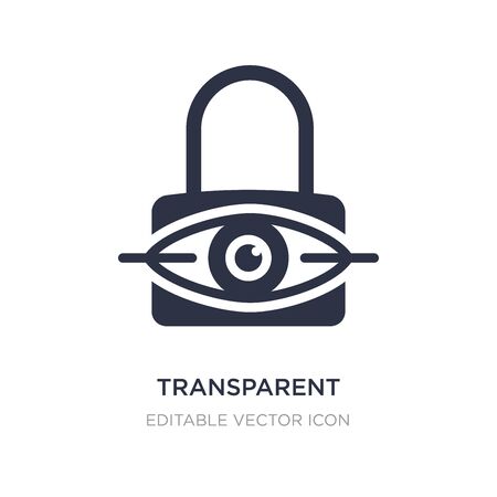 transparent icon on white background. Simple element illustration from Security concept. transparent icon symbol design.のイラスト素材