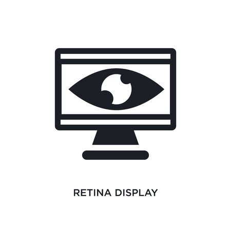 retina display isolated icon. simple element illustration from technology concept icons. retina display editable  sign symbol design on white background. can be use for web and mobileのイラスト素材