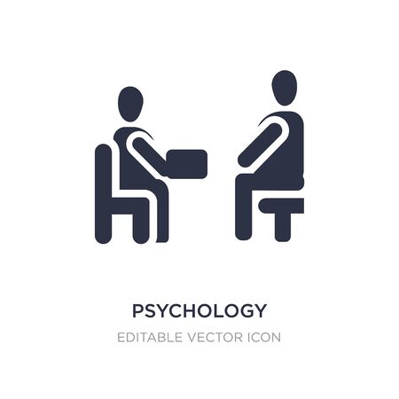 psychology icon on white background. Simple element illustration from People concept. psychology icon symbol design.のイラスト素材
