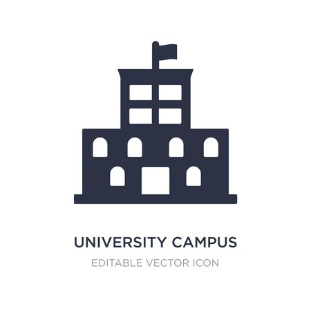 university campus icon on white background. Simple element illustration from Buildings concept. university campus icon symbol design.のイラスト素材