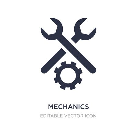 mechanics icon on white background. Simple element illustration from General concept. mechanics icon symbol design.のイラスト素材