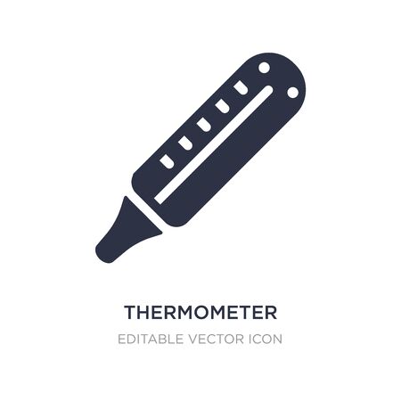 thermometer icon on white background. Simple element illustration from Medical concept. thermometer icon symbol design.のイラスト素材