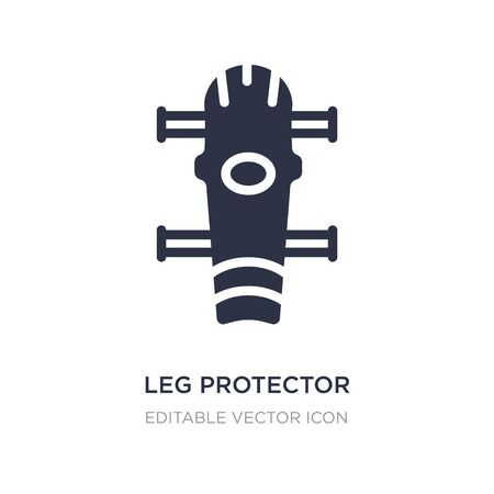 leg protector icon on white background. Simple element illustration from Security concept. leg protector icon symbol design.のイラスト素材