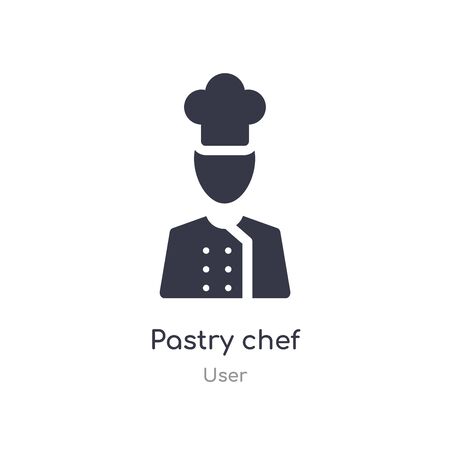 pastry chef icon. isolated pastry chef icon vector illustration from user collection. editable sing symbol can be use for web site and mobile appのイラスト素材