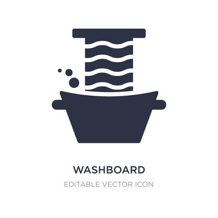 washboard icon on white background. Simple element illustration from Miscellaneous concept. washboard icon symbol design.のイラスト素材