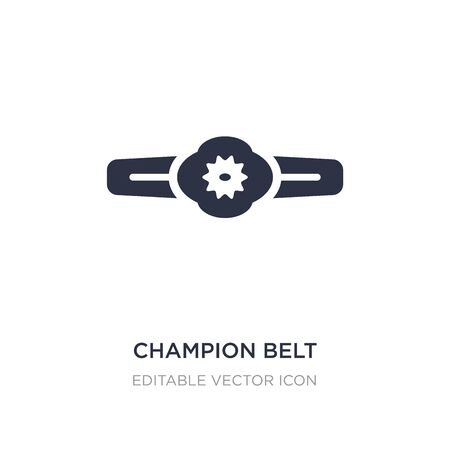 champion belt icon on white background. Simple element illustration from Sports concept. champion belt icon symbol design.のイラスト素材
