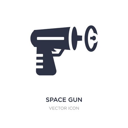 space gun icon on white background. Simple element illustration from Astronomy concept. space gun sign icon symbol design.のイラスト素材