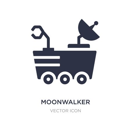 moonwalker icon on white background. Simple element illustration from Astronomy concept. moonwalker sign icon symbol design.のイラスト素材