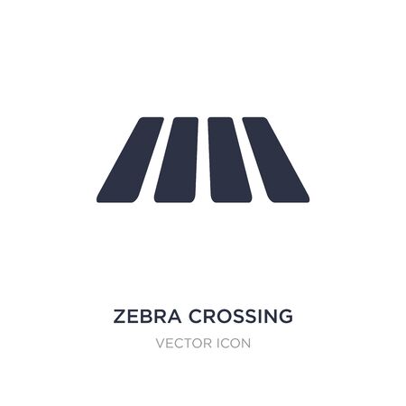 zebra crossing icon on white background. Simple element illustration from Alert concept. zebra crossing sign icon symbol design.のイラスト素材