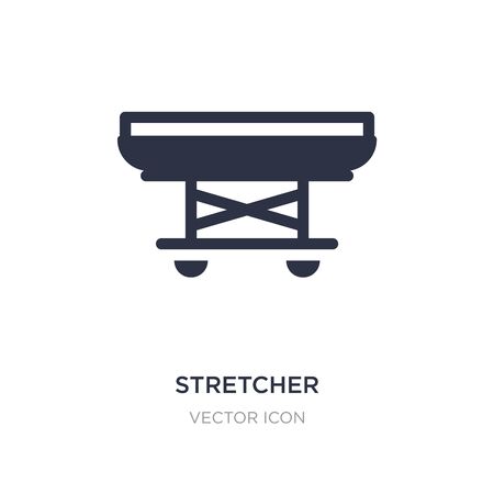 stretcher icon on white background. Simple element illustration from Alert concept. stretcher sign icon symbol design.のイラスト素材