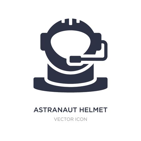 astranaut helmet icon on white background. Simple element illustration from Astronomy concept. astranaut helmet sign icon symbol design.のイラスト素材