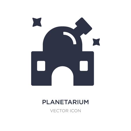 planetarium icon on white background. Simple element illustration from Astronomy concept. planetarium sign icon symbol design.のイラスト素材
