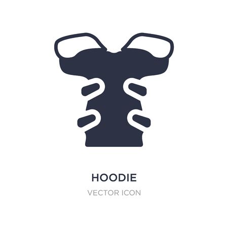 hoodie icon on white background. Simple element illustration from American football concept. hoodie sign icon symbol design.のイラスト素材