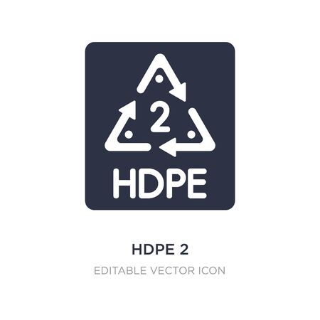 Vector of hdpe 2 icon on white - ID:135567830 - Royalty Free Image ...