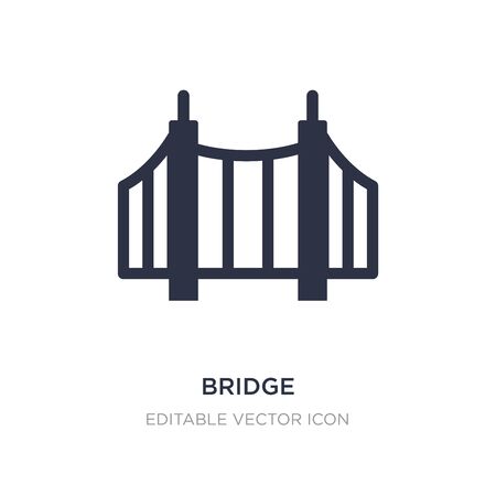 bridge icon on white background. Simple element illustration from UI concept. bridge icon symbol design.のイラスト素材