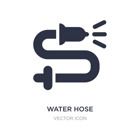 water hose icon on white background. Simple element illustration from Alert concept. water hose sign icon symbol design.のイラスト素材