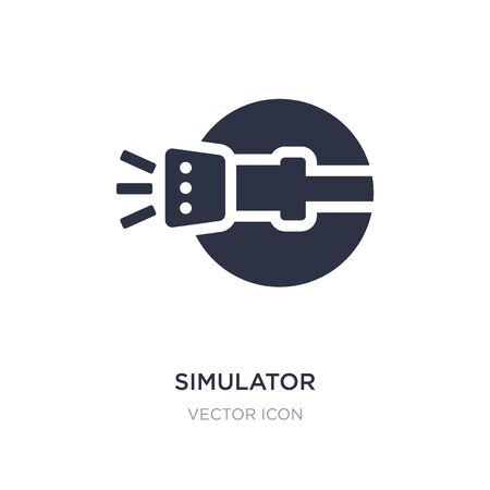 simulator icon on white background. Simple element illustration from Astronomy concept. simulator sign icon symbol design.のイラスト素材
