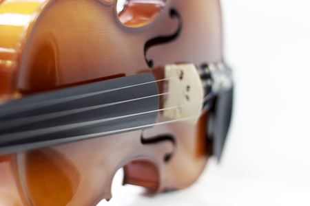 Silhouette of a violin selective focus music, art, classical,の写真素材