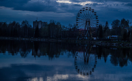 Ferris wheel, big wheel, ferris wheelの写真素材