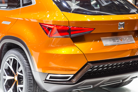 Geneva, Switzerland - March 4, 2015: 2015 Seat 20V20 Concept presented on the 85th International Geneva Motor Showのeditorial素材