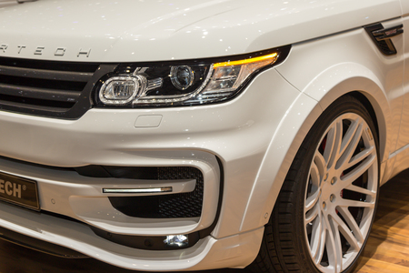 Geneva, Switzerland - March 4, 2015: 2015 StarTech Range Rover Sport presented on the 85th International Geneva Motor Showのeditorial素材