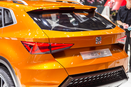 Geneva, Switzerland - March 4, 2015: 2015 Seat 20V20 Concept presented on the 85th International Geneva Motor Showのeditorial素材